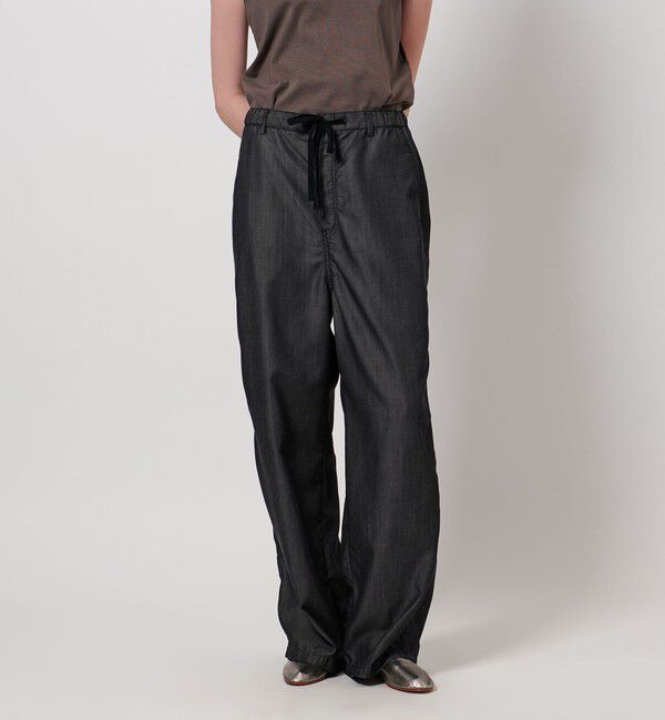 ASTRAET「＜ASTRAET＞デニムライク イージー ワイドパンツ」|その他|BLACK