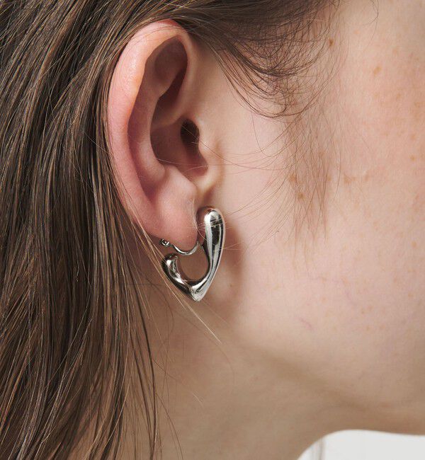 UNITED ARROWS「オーガニック Jシェイプ イヤリング」|イヤリング|SILVER