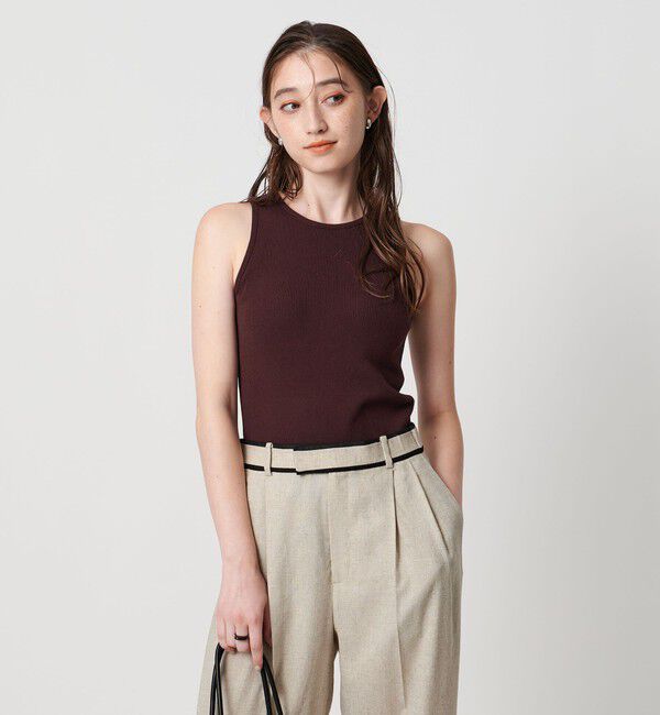 UNITED ARROWS「カップ付き ニットアメリカンスリーブタンクトップ」|タンクトップ|