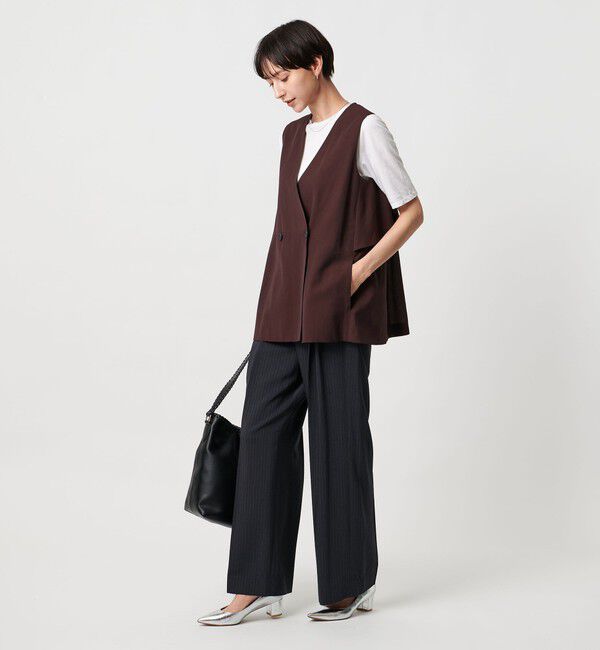 UNITED ARROWS「シアー バックフレア ベスト ‐ウォッシャブル‐」|ベスト・ジレ|