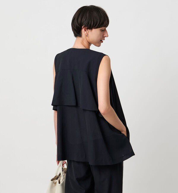 UNITED ARROWS「シアー バックフレア ベスト ‐ウォッシャブル‐」|ベスト・ジレ|