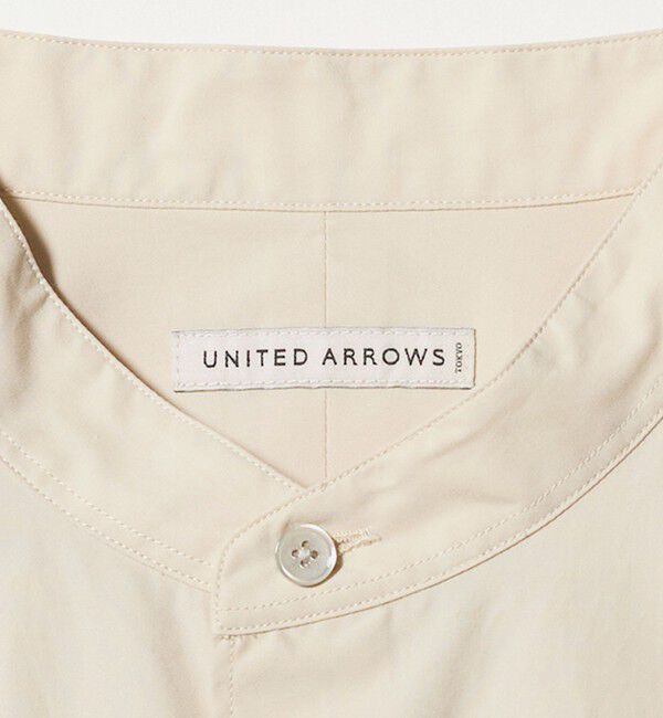 UNITED ARROWS「カリビアーナミルズ ポプリン バンドカラーシャツ」|シャツ・ブラウス|
