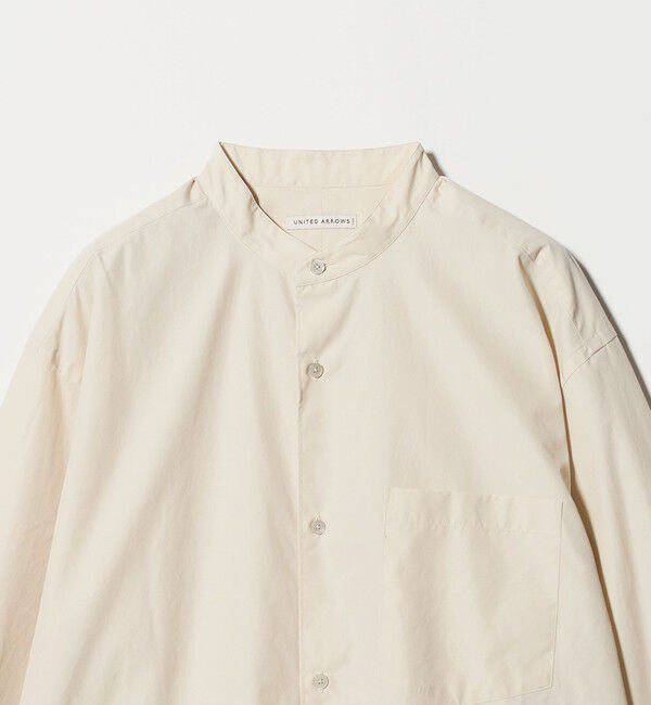 UNITED ARROWS「カリビアーナミルズ ポプリン バンドカラーシャツ」|シャツ・ブラウス|