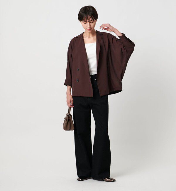 UNITED ARROWS「シアー ドルマン ブラウス ジャケット ウォッシャブル」|テーラードジャケット|