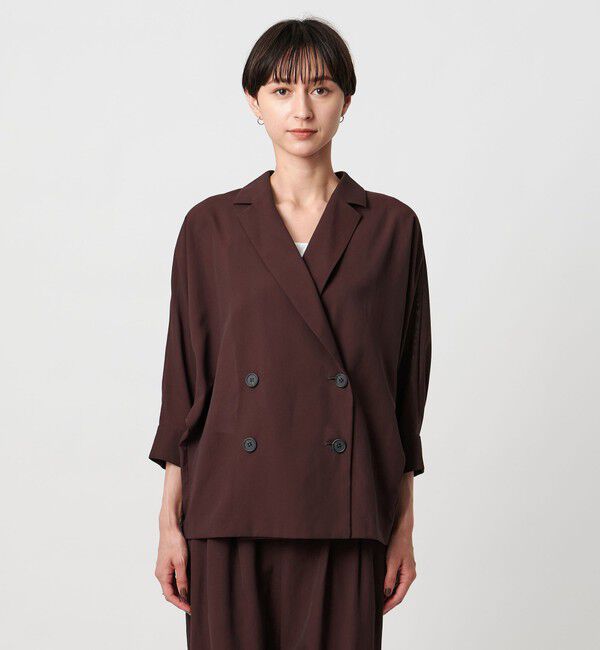 UNITED ARROWS「シアー ドルマン ブラウス ジャケット ウォッシャブル」|テーラードジャケット|