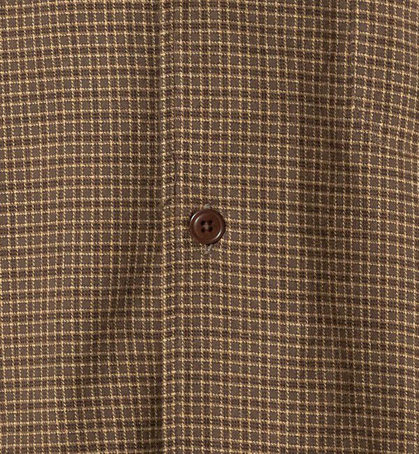 UNITED ARROWS「ALBIATE ブロックチェック ワンピースカラー シャツ」|シャツ・ブラウス|