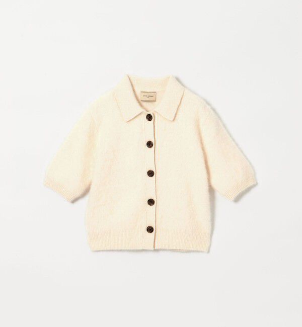 UNITED ARROWS「フォックスカシミヤ ショートスリーブ ポロニット」|ニット・セーター|