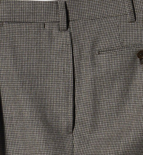 UNITED ARROWS「ハウンドトゥース 1プリーツ パンツ R―MODEL」|スーツ|