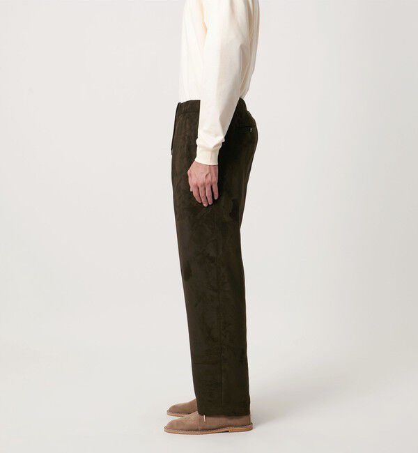 UNITED ARROWS「スエードライク オールギャザー リラックス イージーパンツ」|チノ|