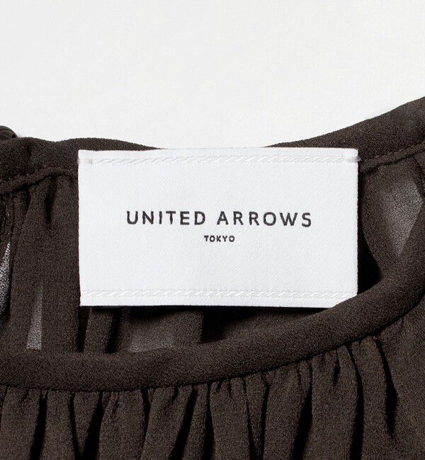 UNITED ARROWS「シアー イレギュラー フリル ブラウス -ウォッシャブル-」|シャツ・ブラウス|