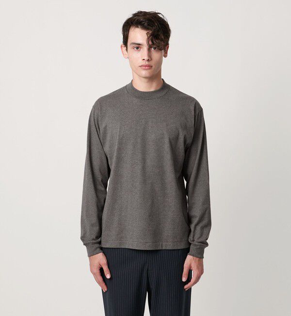 UNITED ARROWS「SARROWS オーガニックコットン モックネック ロングスリーブ Tシャツ」|Tシャツ・カットソー|