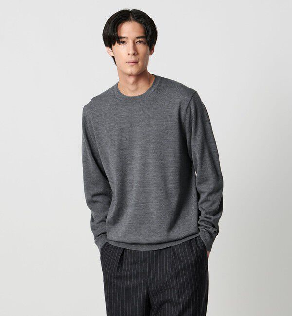 UNITED ARROWS「ハイゲージ クルーネックニット」|ニット・セーター|