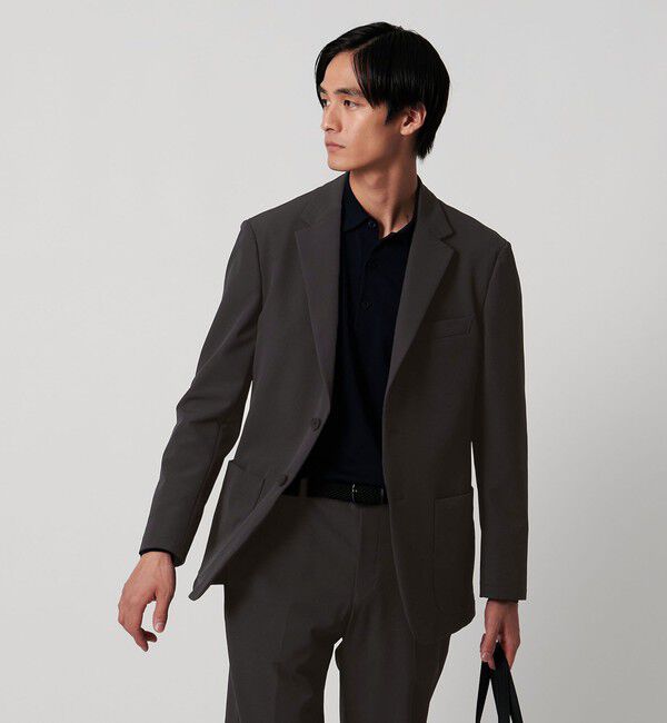 UNITED ARROWS「ドビー シングル 2ボタン シングル テーラードジャケット UA COZY ウォッシャブル 2WAYストレッチ はっ水 」|スーツ|