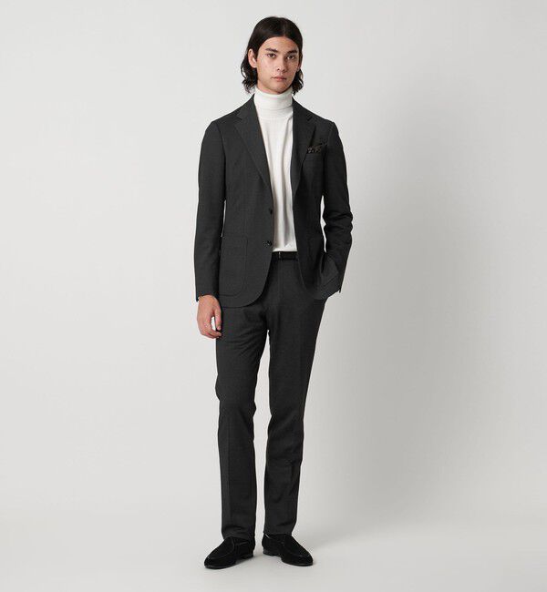 UNITED ARROWS「メランジ ジャージ ノープリーツ スラックス COMFORT EASY-MODEL」|スーツ|