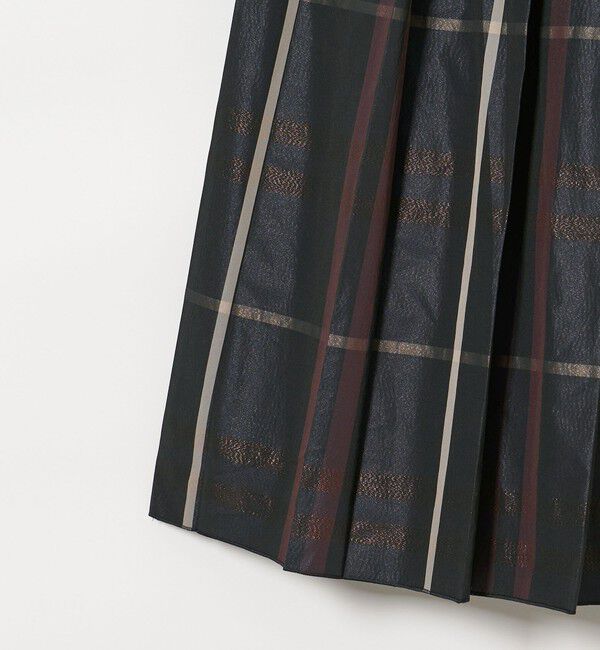UNITED ARROWS「チェック タフタ プリーツスカート」|スカート|