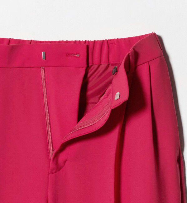 UNITED ARROWS「2タック ワイドパンツ‐UVカット 接触冷感 吸水速乾 帯電防止 ウォッシャブル‐」|チノ|