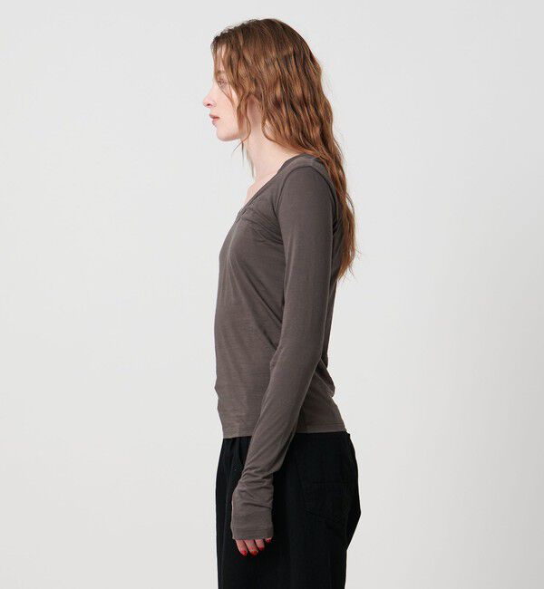 ASTRAET「＜ASTRAET＞ハイゲージ テンジク Uネックカットソー」|Tシャツ・カットソー|