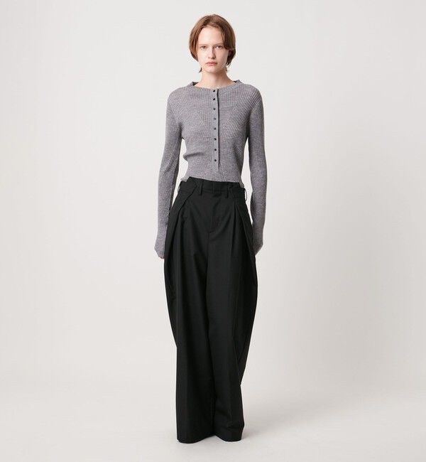 AEWEN MATOPH「＜AEWEN MATOPH＞ウールモヘヤ インタックパンツ」|チノ|