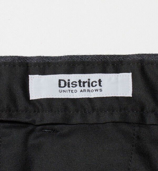 UNITED ARROWS「＜District＞ウールギャバジン ウォッシュド ワイド 1プリーツパンツ」|スラックス|