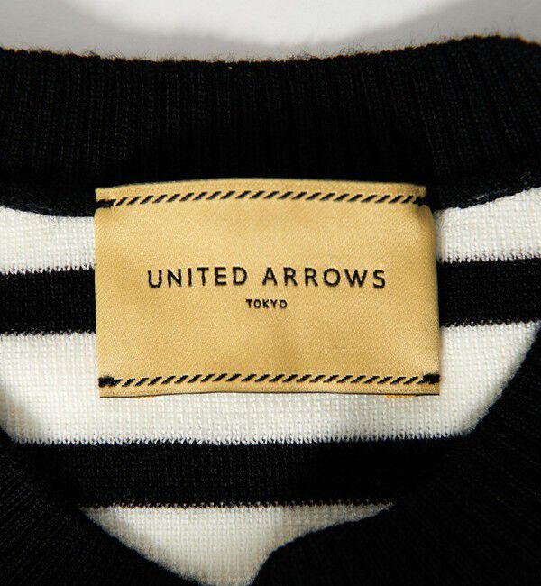 UNITED ARROWS「イレギュラー ボーダー ロングスリーブ ニット」|ニット・セーター|