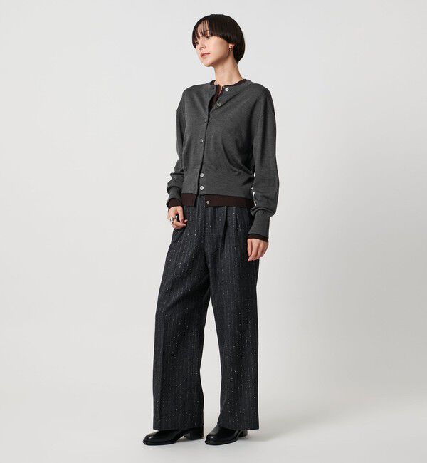 UNITED ARROWS「ツイン クルーネック カーディガン」|カーディガン|