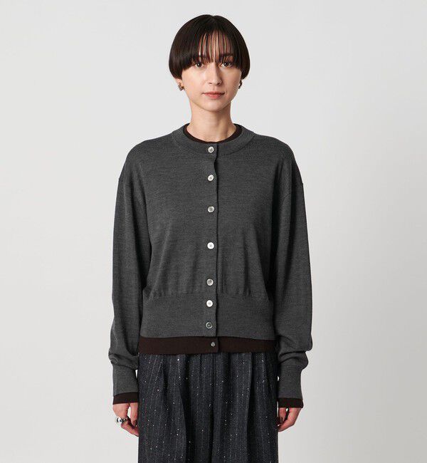 UNITED ARROWS「ツイン クルーネック カーディガン」|カーディガン|