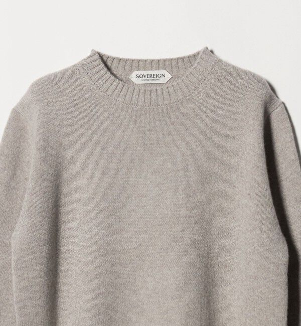 UNITED ARROWS「＜SOVEREIGN＞BIAGIOLI MODESTO ウール/カシミヤ クルーネック ニット」|ニット・セーター|