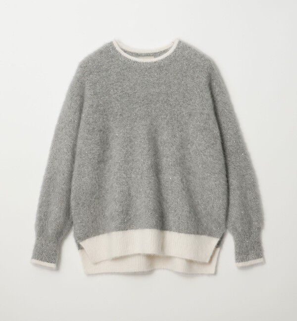 UNITED ARROWS「フォックスカシミヤ スパンコール クルーネックニット」|ニット・セーター|