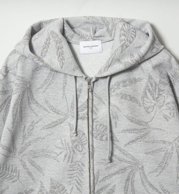 UNITED ARROWS「リーヴス ジャガード スウェット ラメ パーカー」|パーカー|