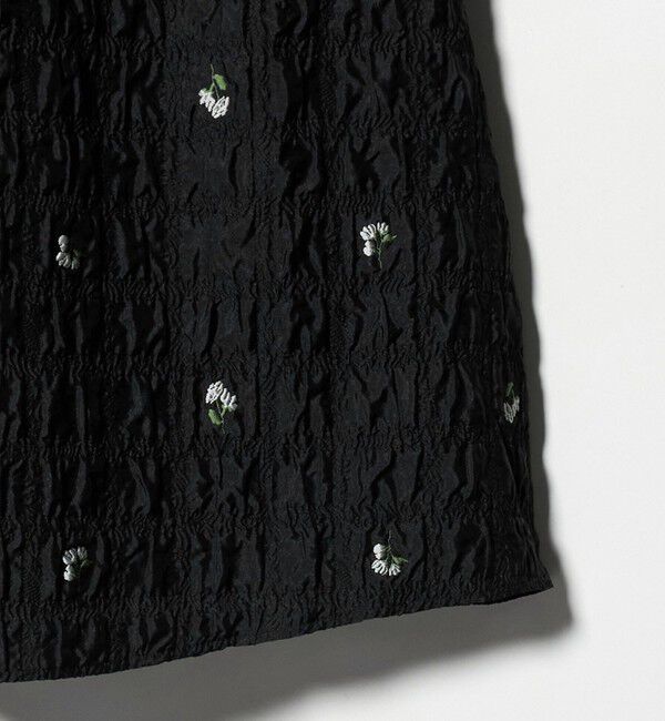 UNITED ARROWS「スクエア フラワー ジャガード スカート」|フレア|