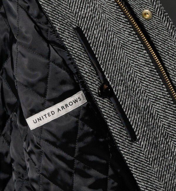 UNITED ARROWS「ヘリンボーン ミドルレングス フィールドジャケット」|テーラードジャケット|