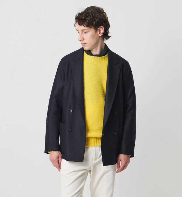 UNITED ARROWS「ARYES ジャージメルトン オーディナリー ダブル 4ボタンジャケット」|テーラードジャケット|