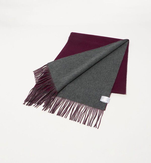 UNITED ARROWS「カシミヤ リバーシブル マフラー」|マフラー|WINE