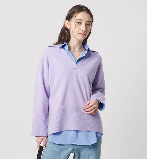 UNITED ARROWS「ウール スキッパーニット」|ニット・セーター|LILAC