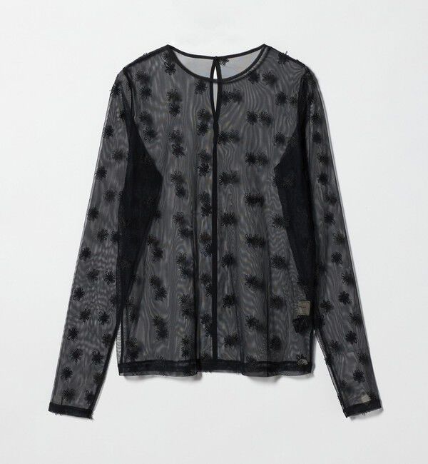 UNITED ARROWS「チュールフラワー カットソー ‐ウォッシャブル‐」|Tシャツ・カットソー|