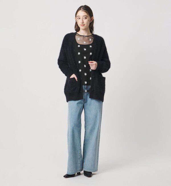 UNITED ARROWS「チュールフラワー カットソー ‐ウォッシャブル‐」|Tシャツ・カットソー|