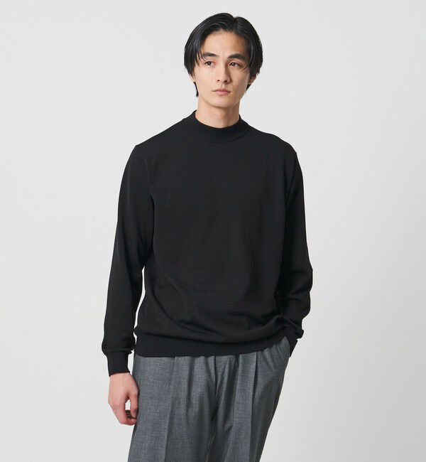 UNITED ARROWS「モックネックニット UA COZY ウォッシャブル」|ニット・セーター|