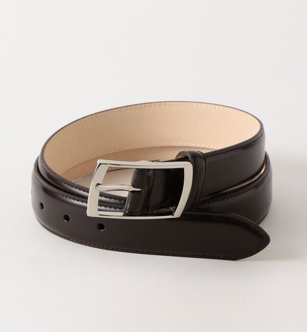 UNITED ARROWS green label relaxing「スクエアバックル 2 30mm ドレスベルト」|ベルト|DK.BROWN