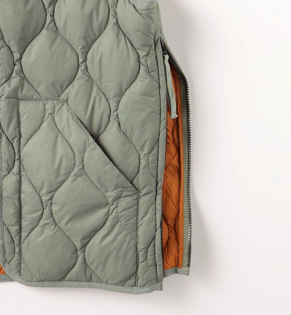 UNITED ARROWS green label relaxing「＜TAION＞ミリタリー Vネック ダブルジップ ダウンベスト」|ダウンベスト・ベスト|