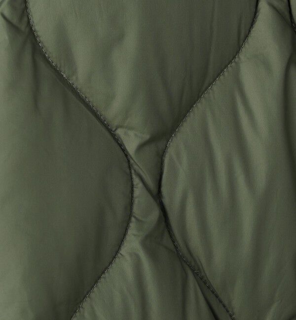 UNITED ARROWS green label relaxing「＜TAION＞ミリタリー Vネック ダブルジップ ダウンベスト」|ダウンベスト・ベスト|