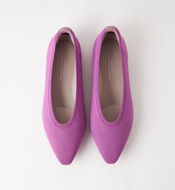 UNITED ARROWS green label relaxing「ウェルネス ニット フラットシューズ -撥水・ウォッシャブル-」|ローファー|