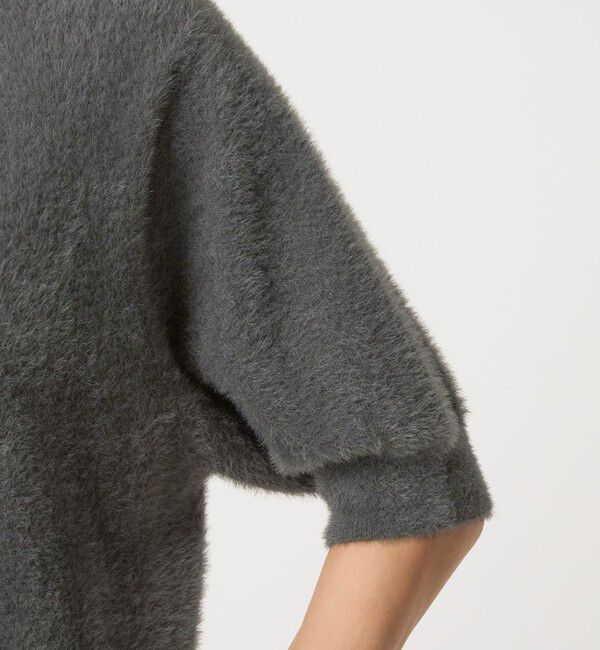 UNITED ARROWS green label relaxing「フラッフフェザー 2WAY ショートスリーブ ニット プルオーバー -ウォッシャブル-」|ニット・セーター|