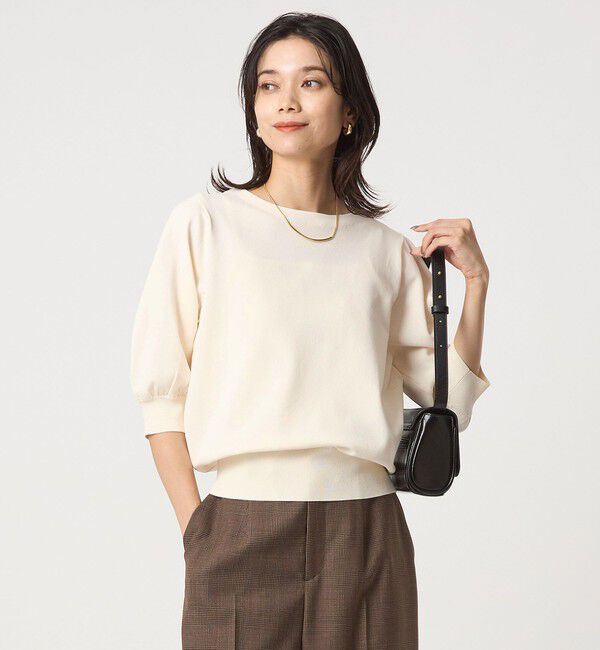 UNITED ARROWS green label relaxing「フォルムスリーブ ニット プルオーバー -ウォッシャブル-」|ニット・セーター|