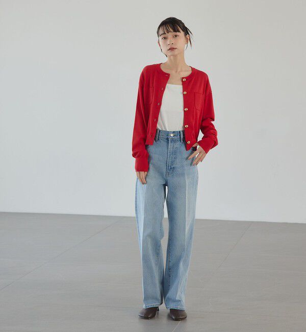 EMMEL REFINES「＜EMMEL REFINES＞EM HW ボタンポケット ミニ カーディガン」|カーディガン|