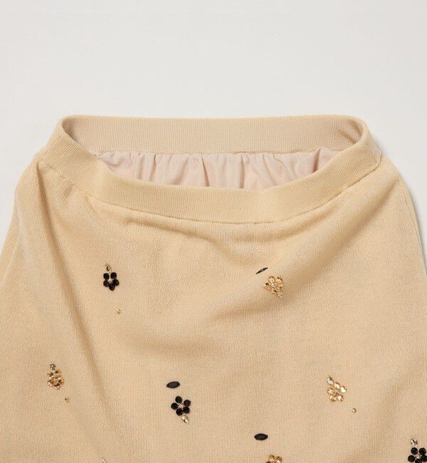 EMMEL REFINES「＜EMMEL REFINES＞EM フラワービジュー ニット スカート」|スカート|