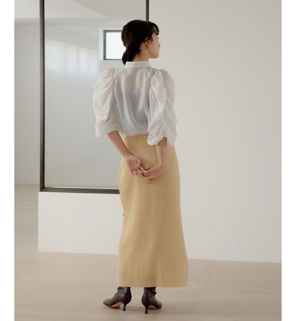 EMMEL REFINES「＜EMMEL REFINES＞EM フラワービジュー ニット スカート」|スカート|