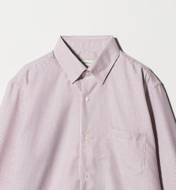 UNITED ARROWS green label relaxing「エブリット コットンオックス ストライプ スナップ ボタンダウン シャツ -イージーアイロン-」|シャツ・ブラウス|