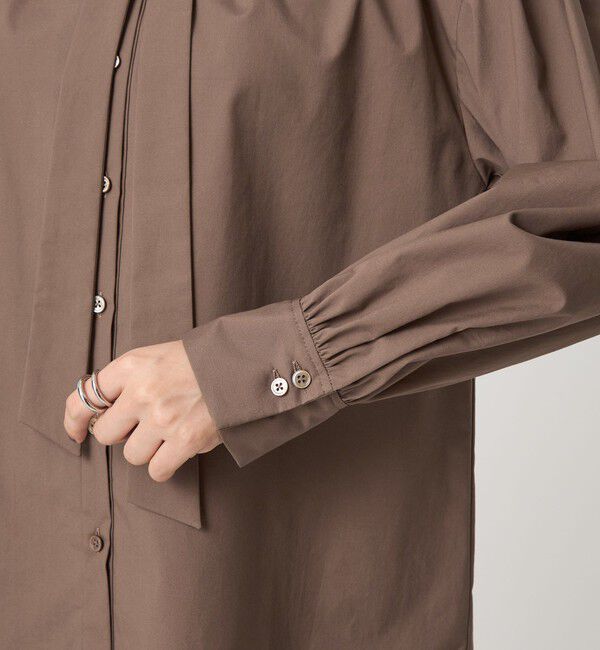 UNITED ARROWS green label relaxing「ブロード ボウタイ ブラウス」|シャツ・ブラウス|