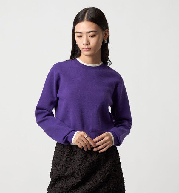 EMMEL REFINES「＜EMMEL REFINES＞EM HW ハイショクライン 2WAY ニット トップス」|ニット・セーター|