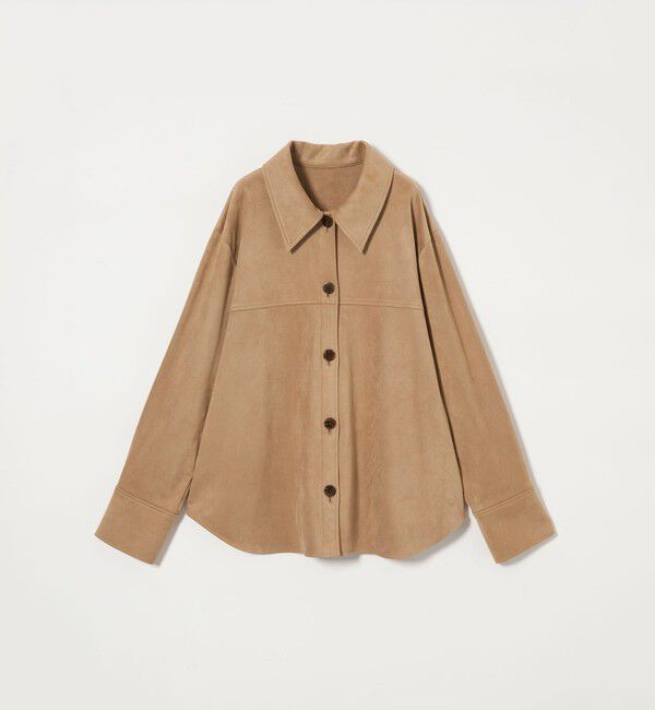 EMMEL REFINES「＜EMMEL REFINES＞EM スウェード ライク トロミ シャツ」|シャツ・ブラウス|